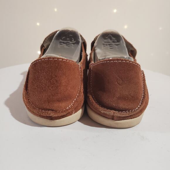 OluKai Nohea Perf Suede Slip On Shoes Womens Size 7.5 Brown Casual Comfort Flats - Picture 3 of 9